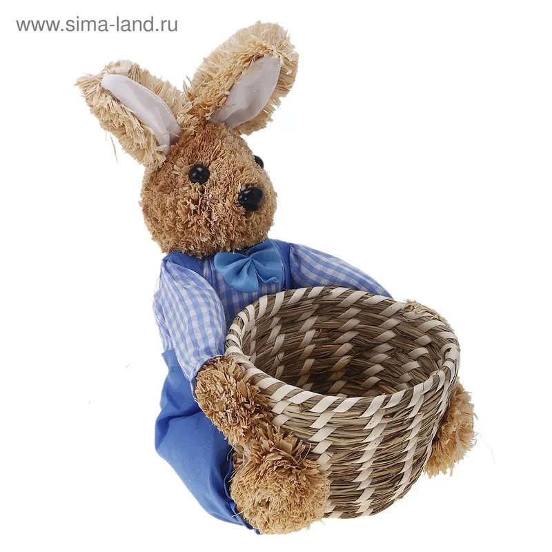 корзинка для мелочей кролик 23 см микс