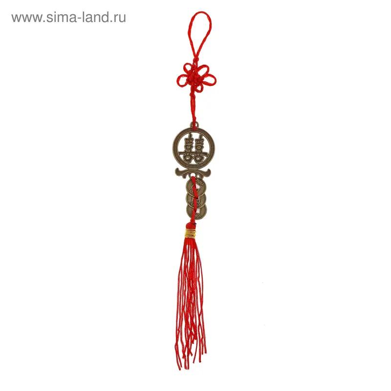 подвеска 3 монеты бронза d=1,5 см + символ