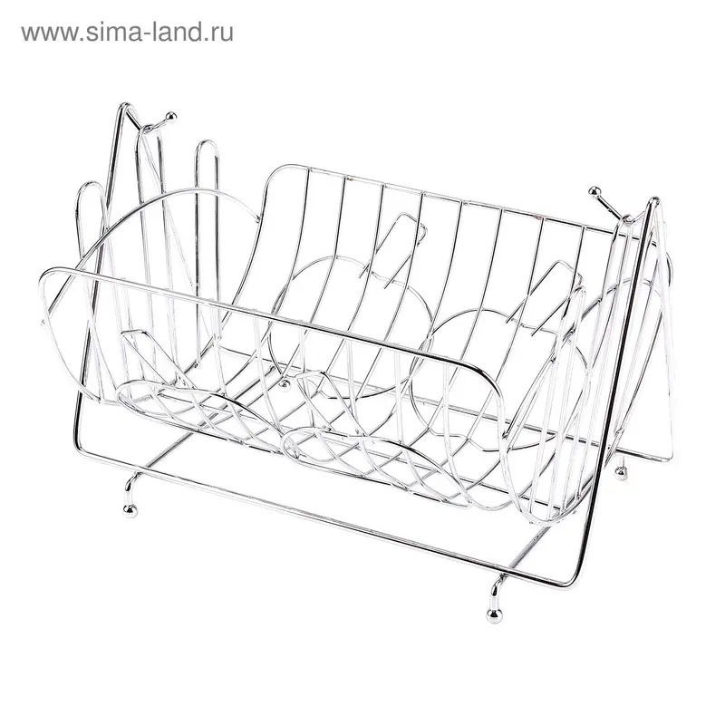 Сушилка для посуды 4 яблока 28*18,5*21 см