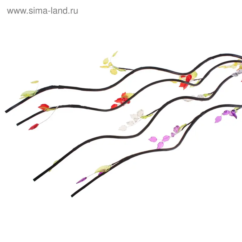 декор тинги кристалл 150 см листочки