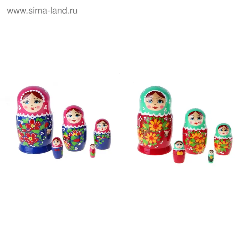 матрешка 5 кукол художественная