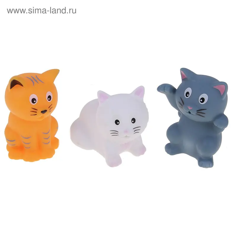Набор игрушек-брызгалок для ванны "Кошечки"