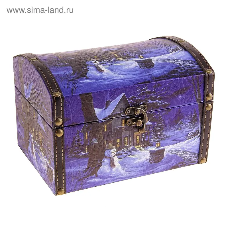 Шкатулка "Снеговик" 20х13х14,5 см