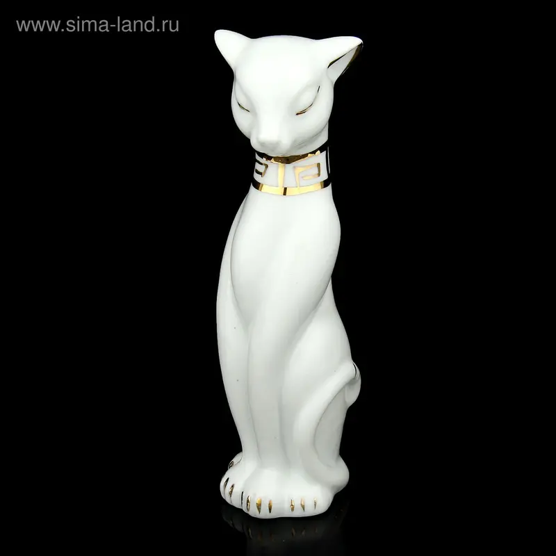 Сувенир "Кошка багира" белая 15х3,5х4 см