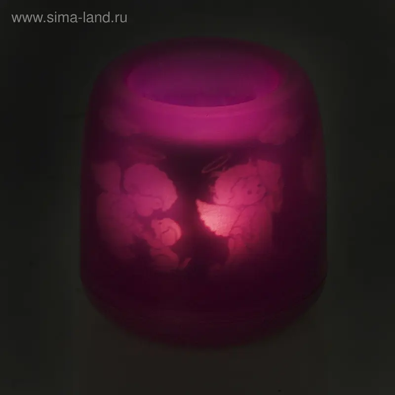 Ночник "Свеча овальная", 8,5х8 см, МИКС