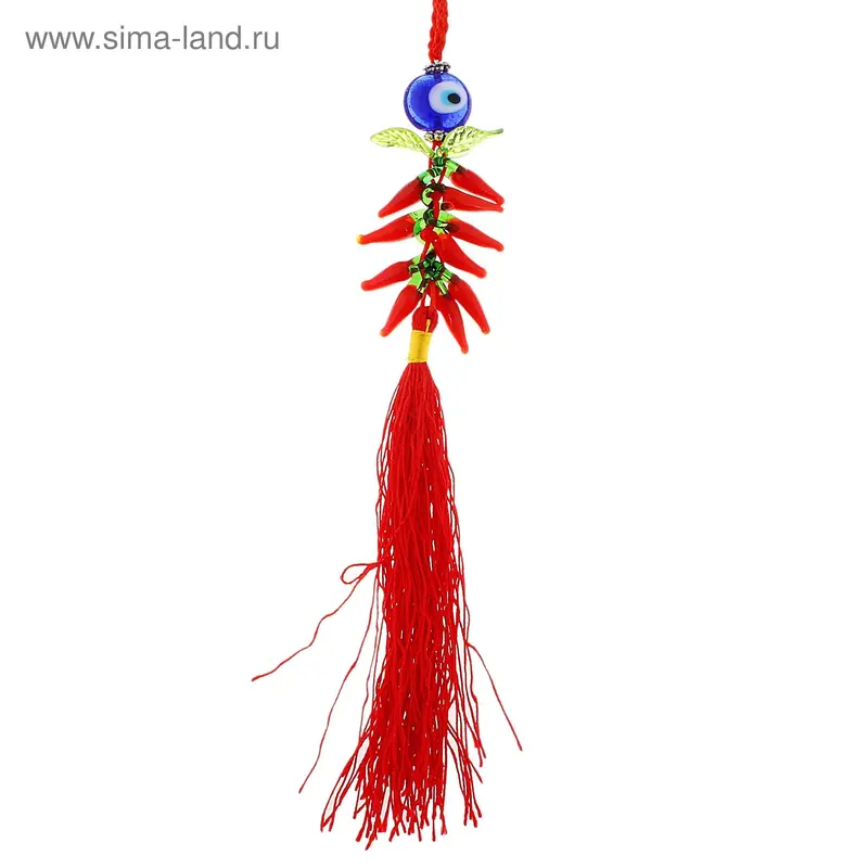 Подвеска глазки "Перчики" кисточка