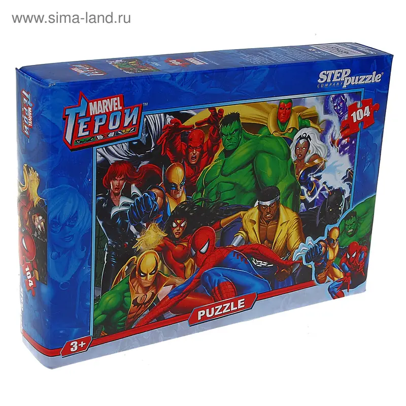Пазлы Marvel - «Герои», 104 элемента