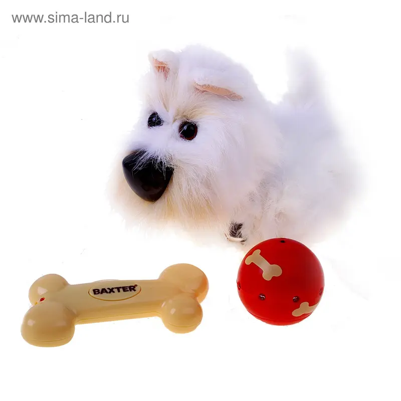 Интерактивная игрушка "Ссобака Бакстер", на батарейках, в коробке