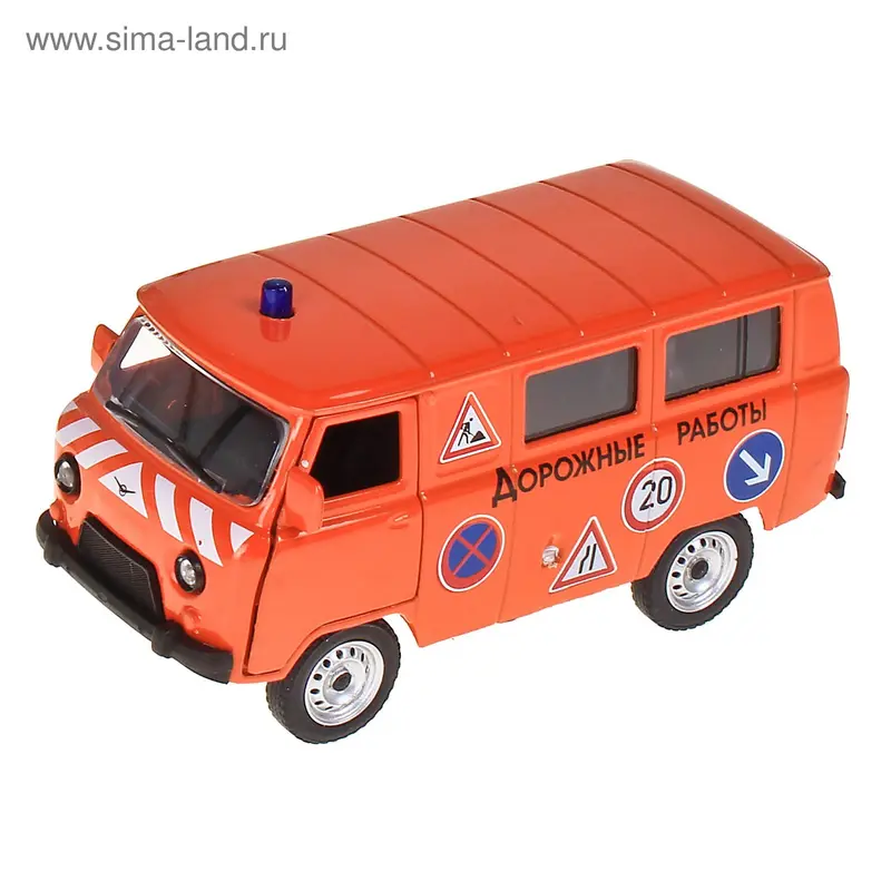 Машина "Uaz 39625" Дорожная служба, масштаб 1:43