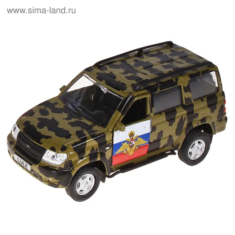 Машина "Uaz patriot" военная, масштаб 1:43