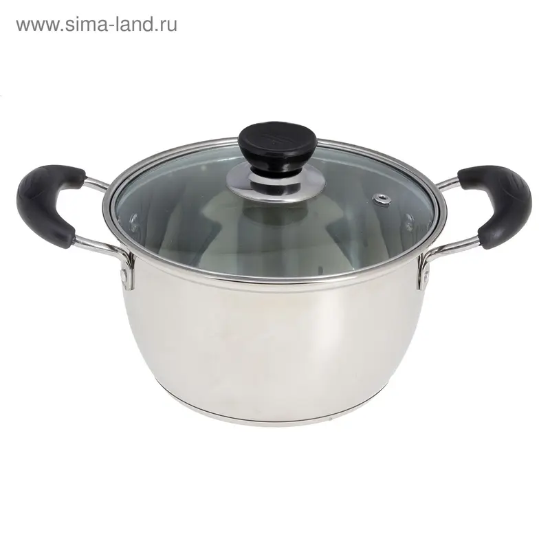 Кастрюля «Стандарт», 5 л, d=24 см, тройное дно