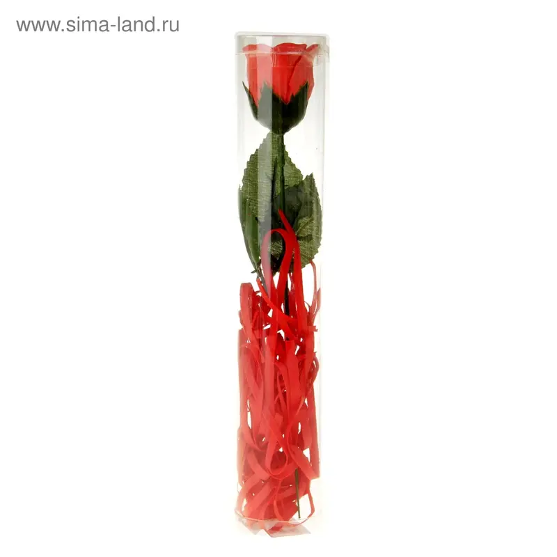 Мыльные лепестки "Роза" в тубе, красная