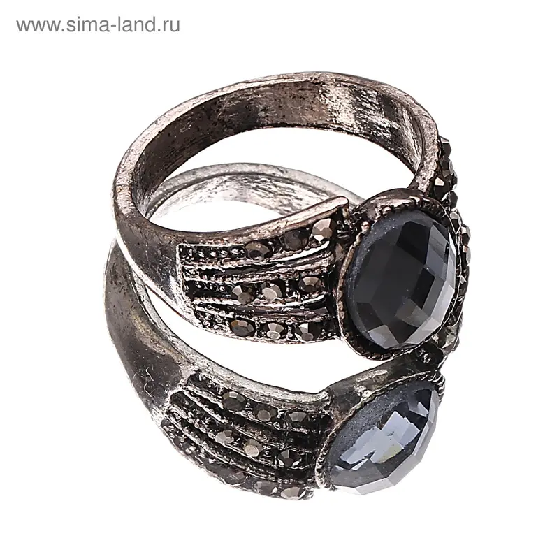 Кольцо «Винтаж», цвет голубой, размер 17,18,19