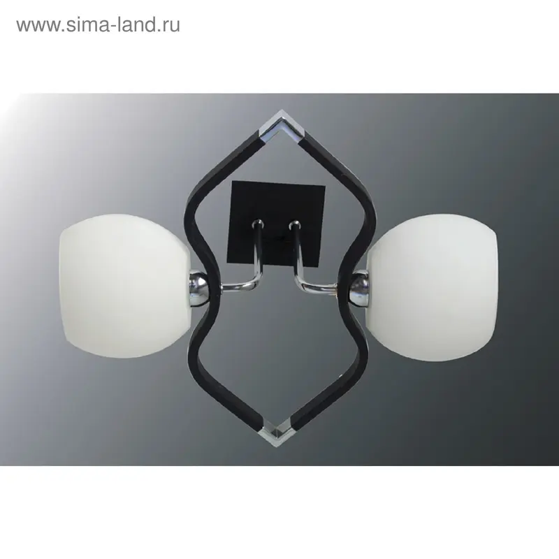люстра модерн еврокаркасы хром+темный венге 2108/2 CR+DARK WENGUE