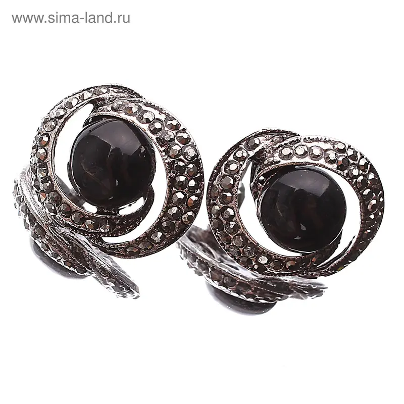 Серьги «Ирен», цвет черный