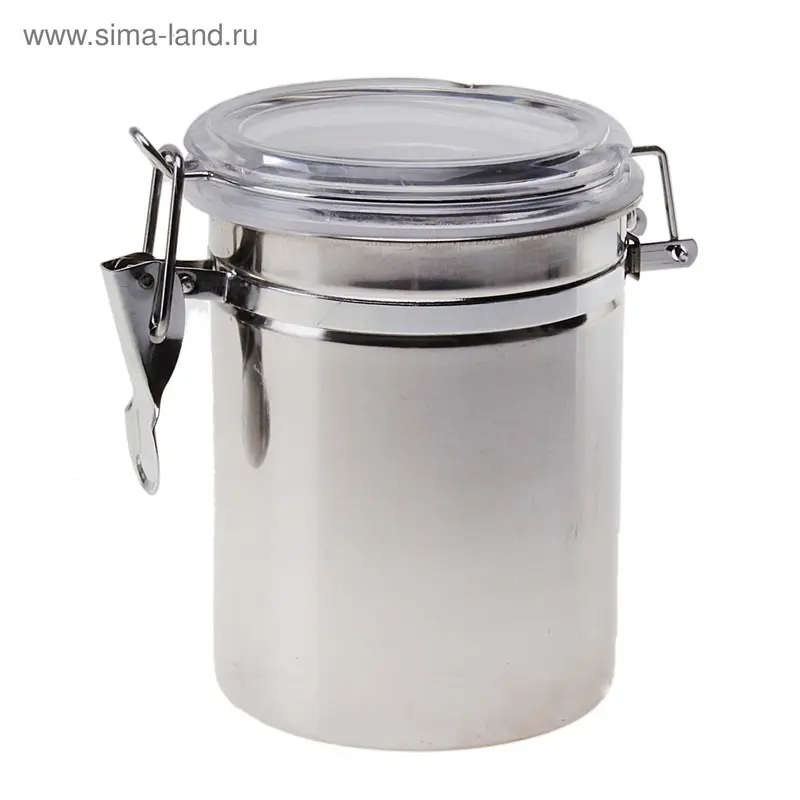 Банка для сыпучих продуктов металлик 14х10 см 600 мл