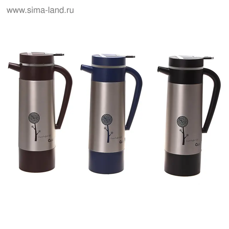 Термос 1200мл, кофейник, с ручкой, микс, 11*33см