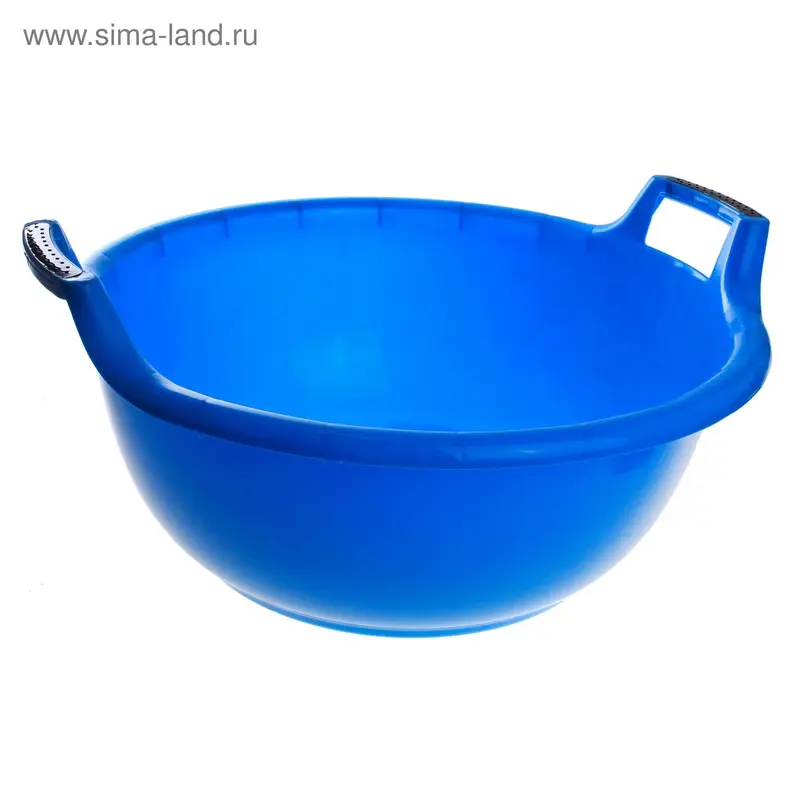 Таз круглый "Альфа" 9 л, светло-синий