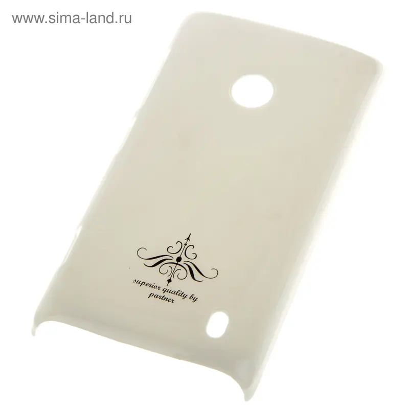 Чехол-накладка Nokia Lumia 520 глянец белый