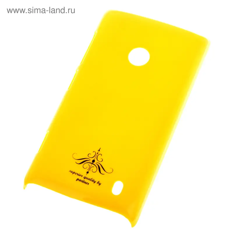 Чехол-накладка Nokia Lumia 520, глянец желтый