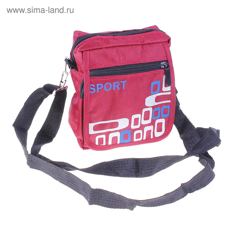 сумка мужская 15*13*7см 1 отд+ нар карман, с ручкой, ремень микс
