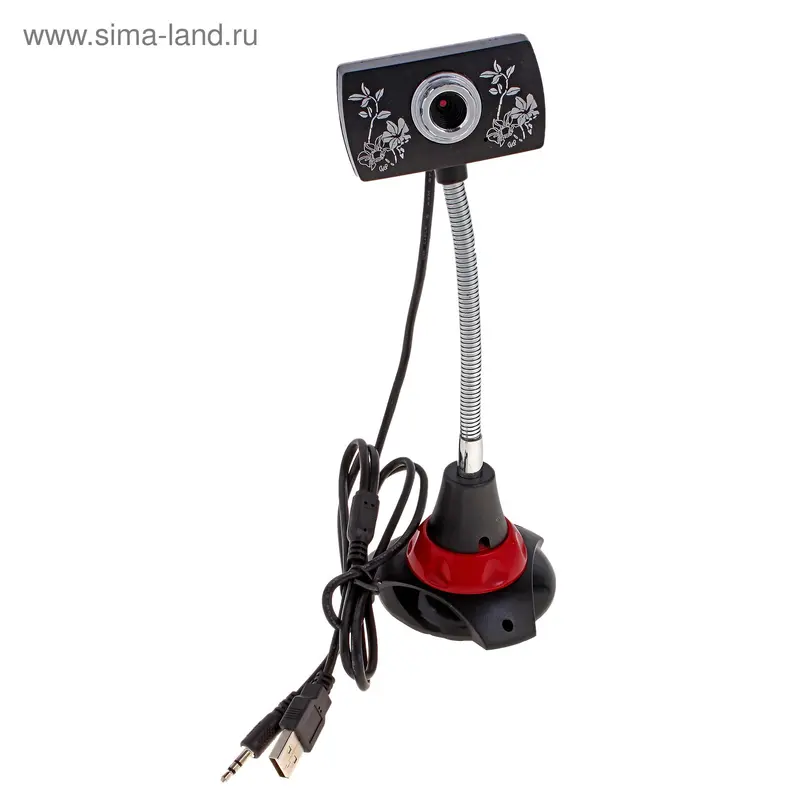 Web - камера без микрофона с подставкой 0032, метал. пластик USB