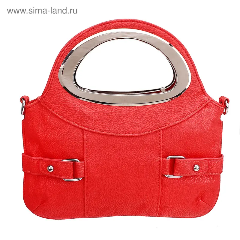 Сумка жен Мэри 25*25*3см, 1 отд, дл.ремень, красный