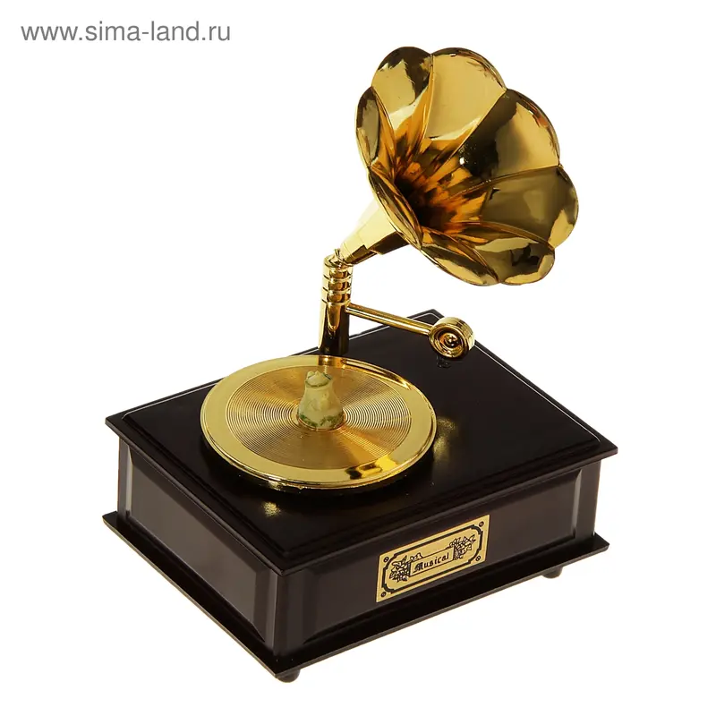 Сувенир музыкальный "Бабушкин патефон" 14,5х11х8,5 см