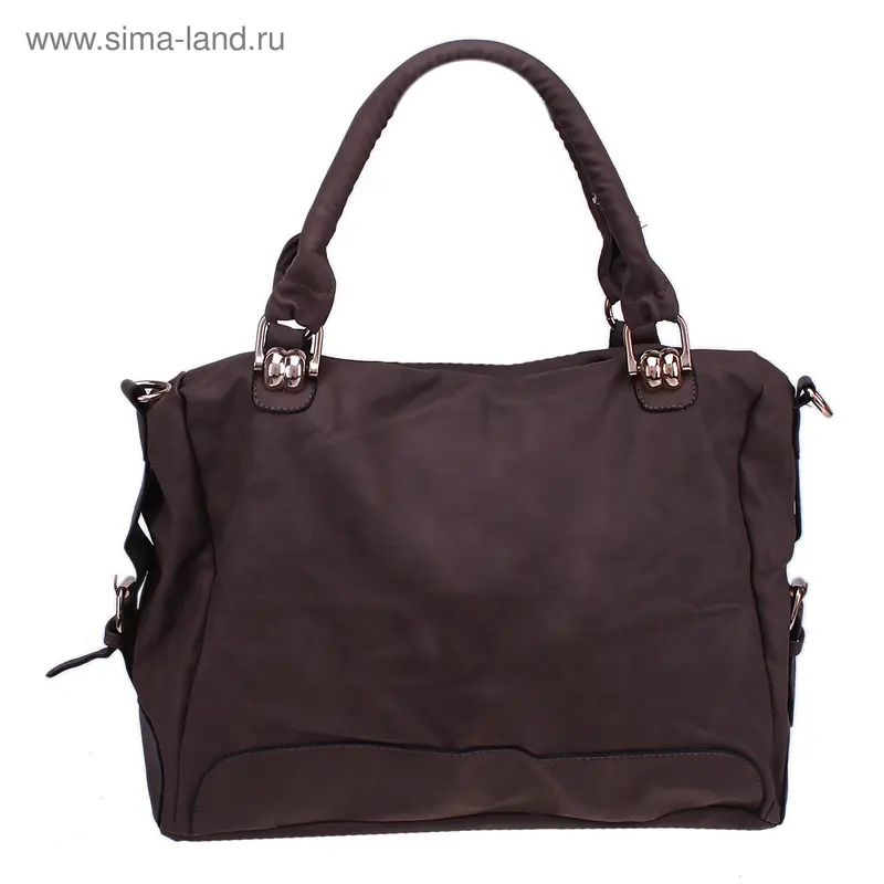 Сумка жен Карина 26*34*14см, 1 отд, нар.карман, дл.ремень, корич