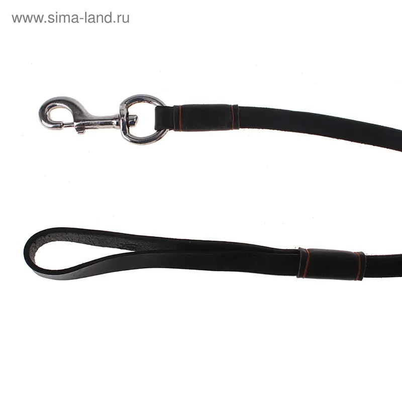 поводок натур кожа (кофе) 2,0*110 см