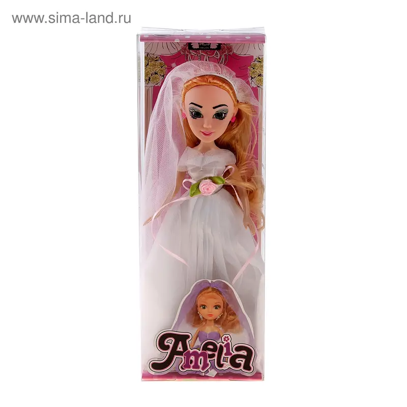 Кукла "Амелия" в белом платье