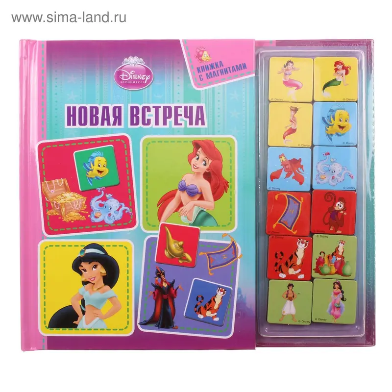 Книжка "Принцессы. Новая встреча" с магнитами