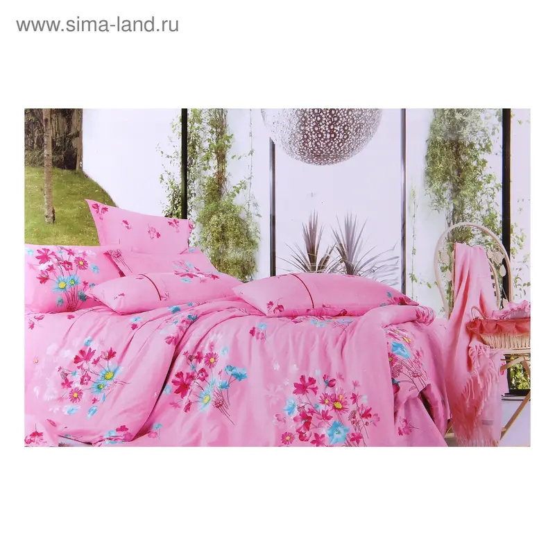 Постельное бельё 2 сп. рис X-0397-2 200х180 см, 200х220 см, 50х70 см 2 шт. сатин
