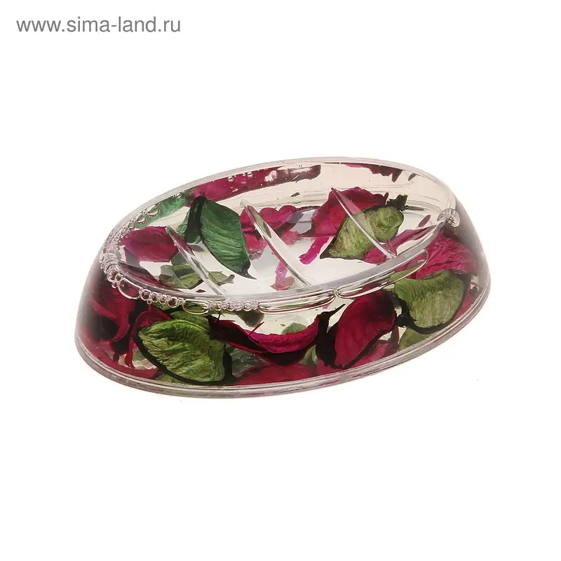 Мыльница "Бордовая осень", овальная