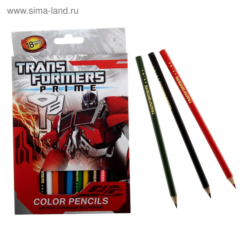 Карандаши 18цв Transformers