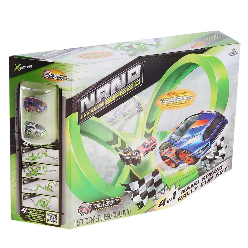 Игровой набор Ралли 4 трека, серия Nano Speed