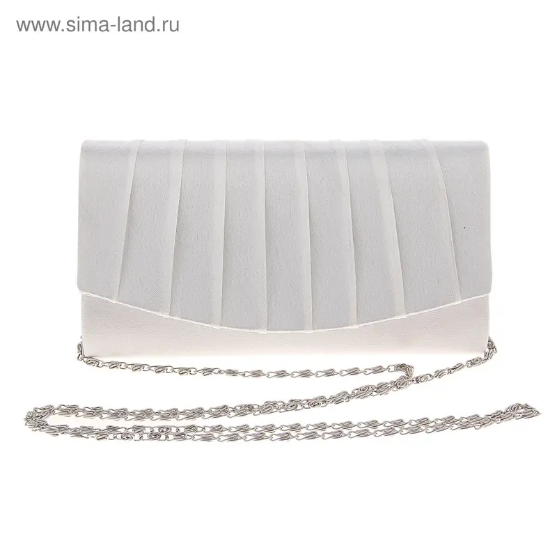 клатч 52046 Классика 18*9*4см, с цепочкой, белый