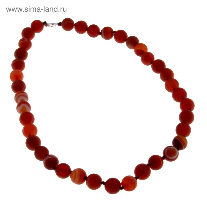 Бусы шар №10 «Сердолик», 40см