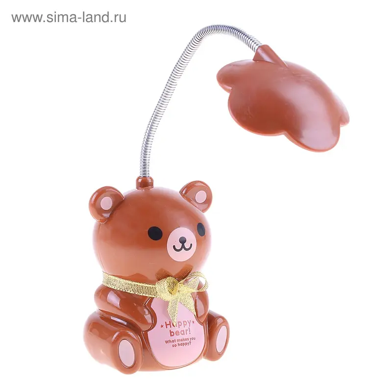Лампа настольная LED*7"Бурый мишка", h=10см, (220V)
