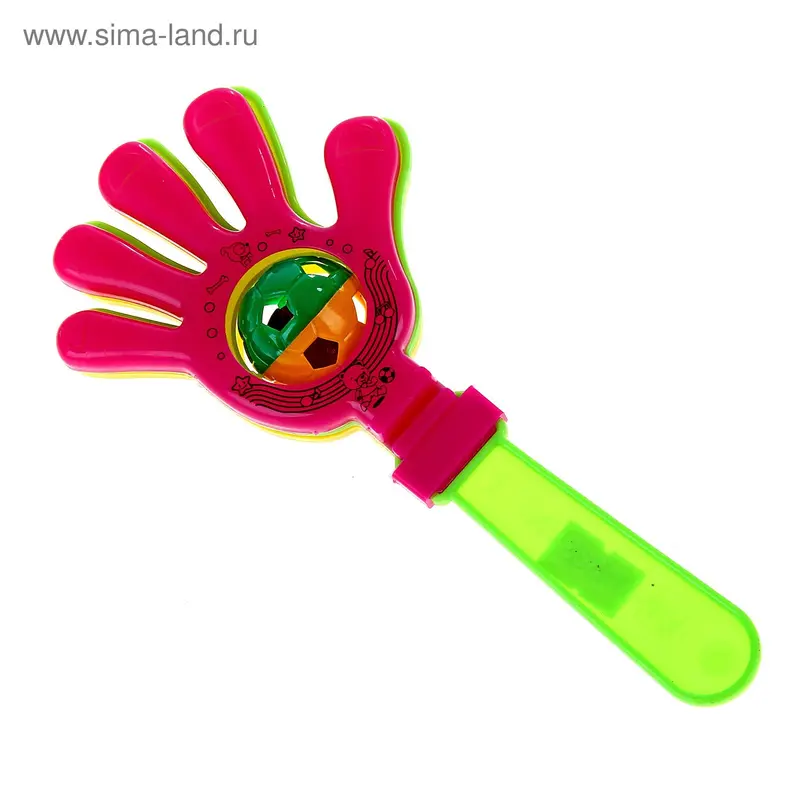 стучалка ладошка с мячом в пак. №268A