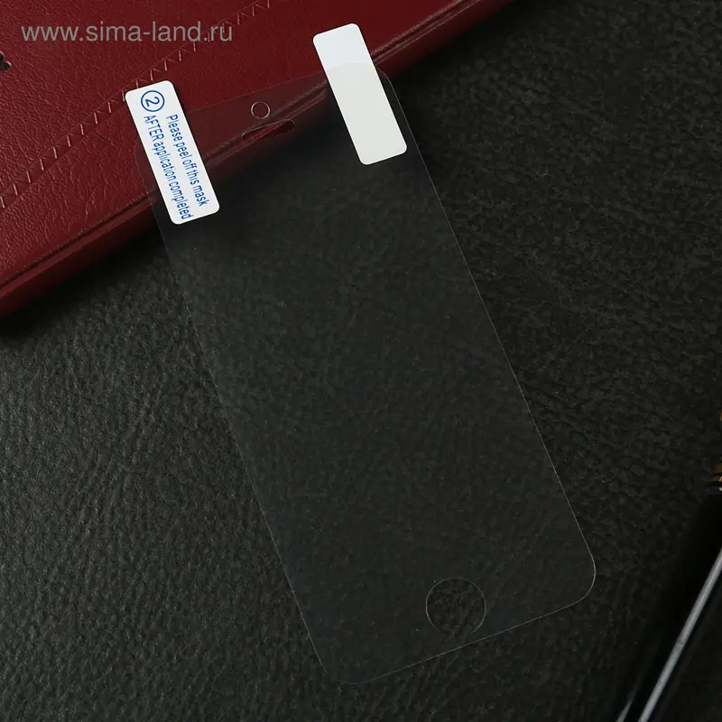Защитная пленка LuazON, для iPhone 5/5S/5C/SE, прозрачная