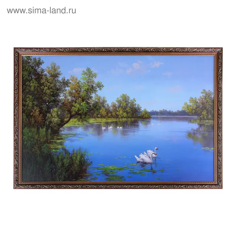 Картина Пара лебедей №3-316 д.с.50x80 см