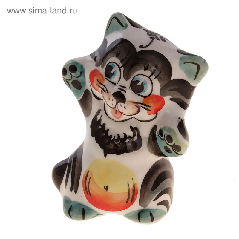 Сувенир Кот Феликс гжель цвет