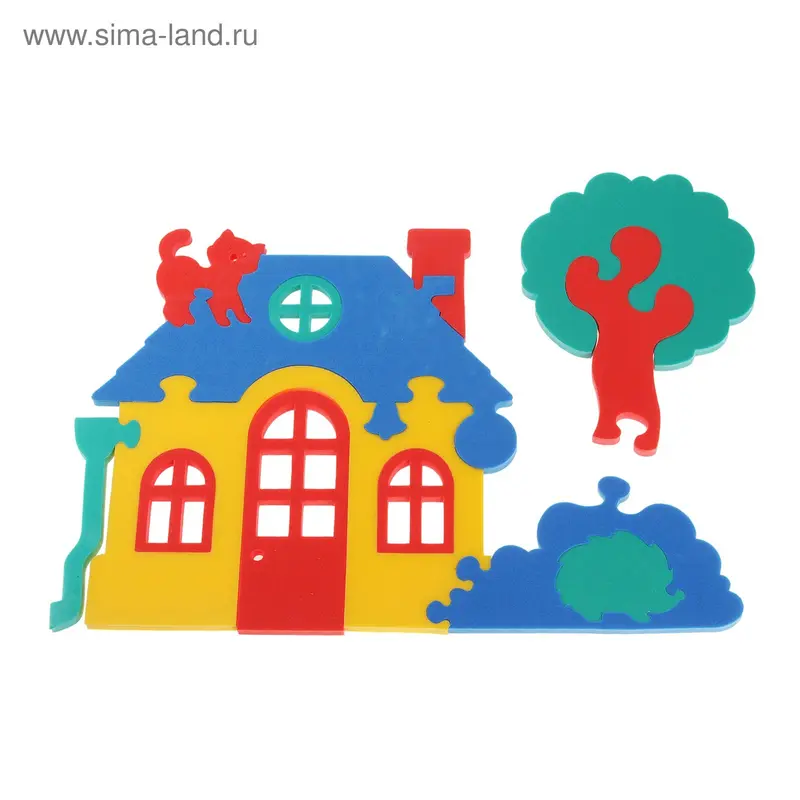 Мягкий конструктор для малышей «Домик»