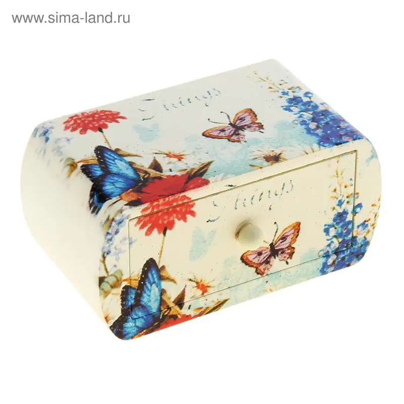 Шкатулка элегант "Летний луг" 7х12,3х6,8 см