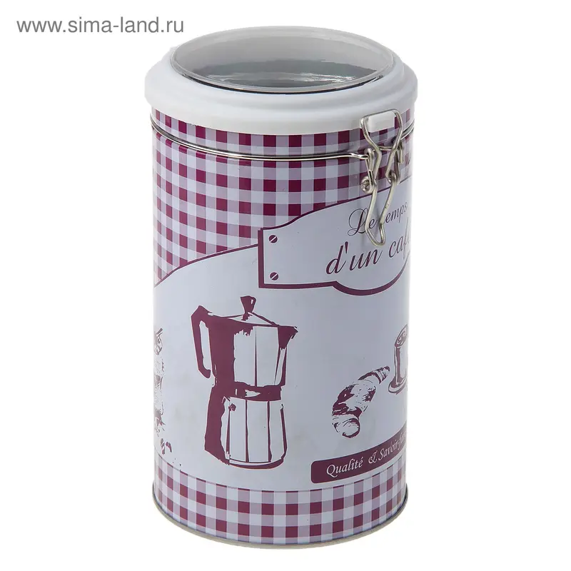 Банка для сыпучих продуктов 1,5 л "Клетка"