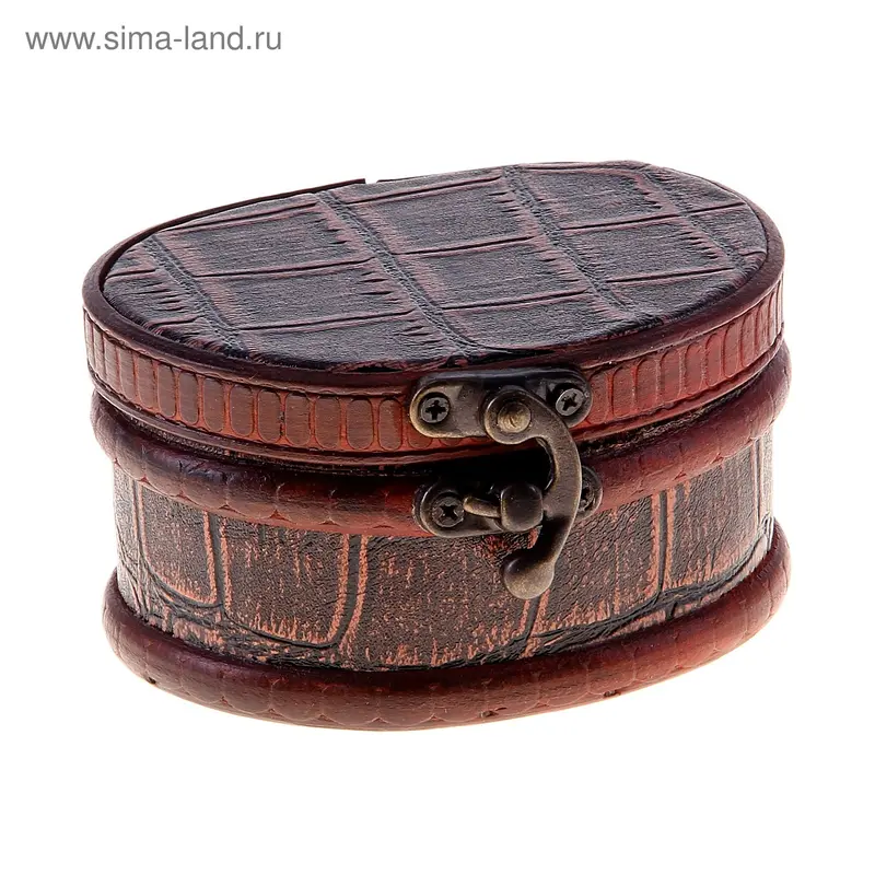 Шкатулка тиснение "Питон" 10,8х8,5х5,8 см
