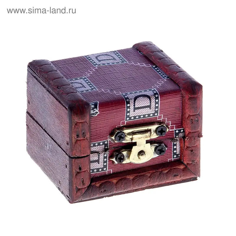 Шкатулка "Сетка" 6х4,5х5х5 см МИКС