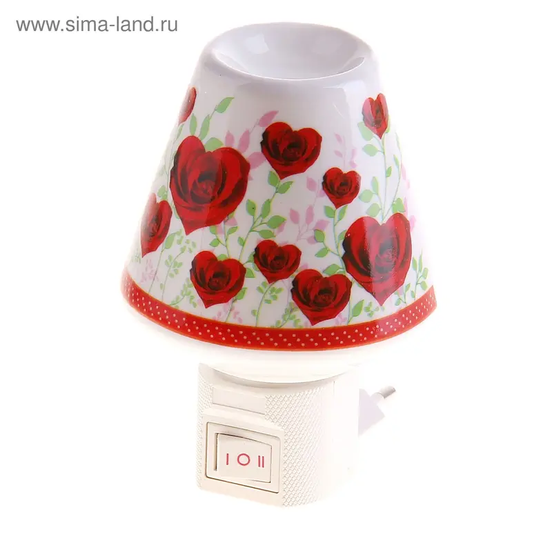 Ночник "Парад сердец", 11х7 см, керамика