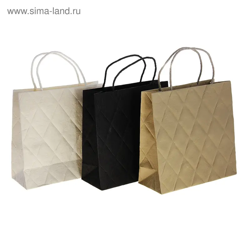 Пакет подарочный "Париж", МИКС, 12 × 12 × 6 см